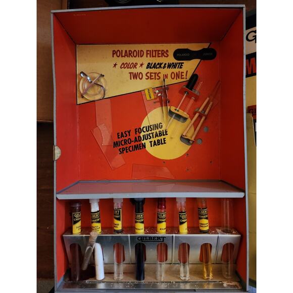 Vintage Gilbert 13031 Microscope and Lab Set - Picture 7 of 11